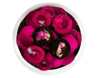 Чай Пуэр Шу тоу ча с розой, 100 гр.