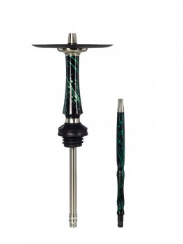 Кальян Voodoo Smoke DOWN Custom black-green (мунд. в цвет)