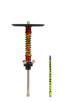 Кальян MAMAY CUSTOMS Coilovers MINI красный сплеш-салатовый сплеш (без колбы)
