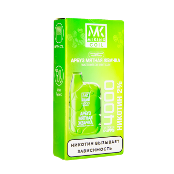 MIKING Арбузная жвачка с мятой (4000 затяжек)