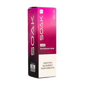 Электронная сигарета SOAK T Китайское личи 4000 затяжек