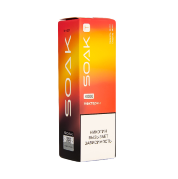 Электронная сигарета SOAK T Нектарин 4000 затяжек