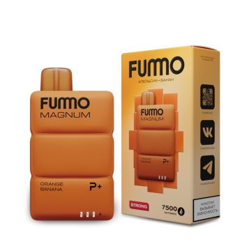 Электронная сигарета FUMMO MAGNUM Апельсин Банан (7500 затяжек)