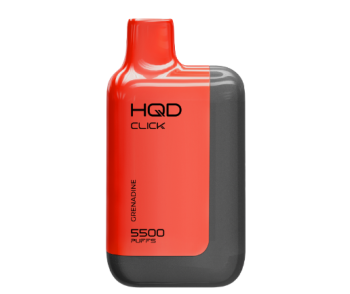 Электронная сигарета HQD CLICK Устройство + картридж Гранатовый сок со смородиной и лимоном (5500 затяжек)