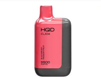 Электронная сигарета HQD CLICK Устройство + картридж Ежевика Мараккуйя (5500 затяжек)