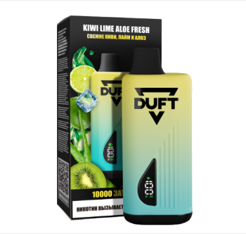 Электронная сигарета DUFT Kiwi Lime Aloe Fresh (10000 затяжек)