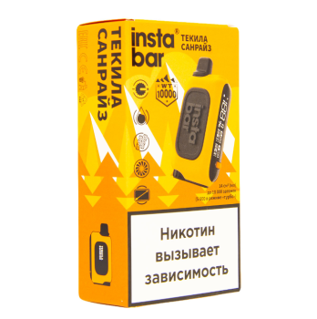 Электронная сигарета PLONQ INSTABAR Текила санрайз (10000 затяжек) 20 мг