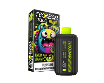 Электронная сигарета TIKOBAR SOLO Киви Кактус Лайм 9000 затяжек