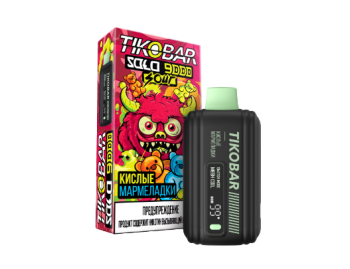 Электронная сигарета TIKOBAR SOLO Кислые Мармеладки 9000 затяжек
