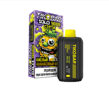 Электронная сигарета TIKOBAR SOLO Кислый Ананасовый Фреш 9000 затяжек