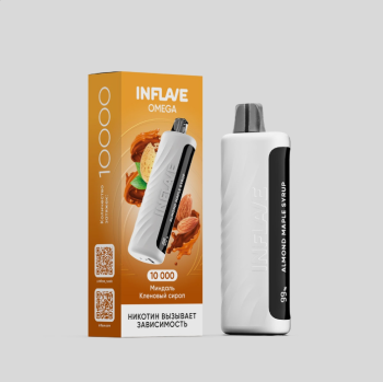 Электронная сигарета INFLAVE OMEGA Миндаль кленовый сироп (10000 затяжек)