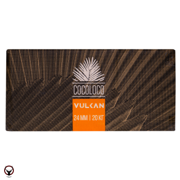Уголь Cocoloco Vulcan кокосовый 80 шт (24 мм) horeca 20кг