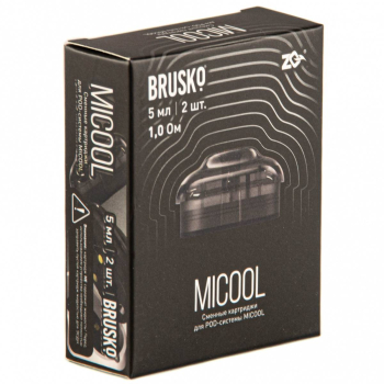 Картридж к электронной системе BRUSKO ZQ MICOOL 5мл (2шт.) 1.0