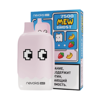Эл. сиг. BRUSKO MEW GHOST 7500 Клубника с бананом 2 %