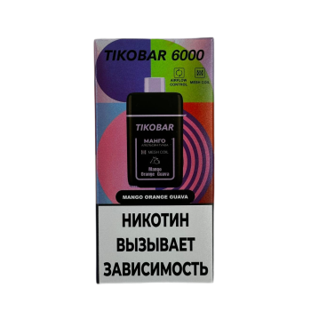 Эл. сиг. TIKOBAR 6000 Mango Orange Guava (Манго Апельсин Гуава)  2 %