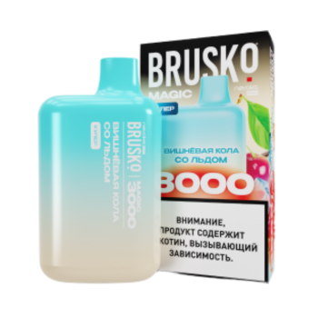 Эл. сиг. BRUSKO MAGIC 3000 Вишнёвая кола со льдом 2 %