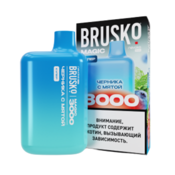 Эл. сиг. BRUSKO MAGIC 3000 Черника с мятой 2 %