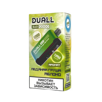 Эл. сиг. DUALL BAR 12000 Ледяная груша яблоко 2 %