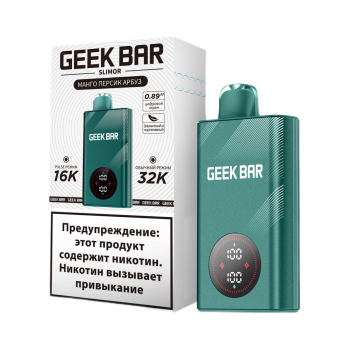 Эл. сиг. GEEK BAR SLIMOR 32000 Манго персик арбуз 2 %