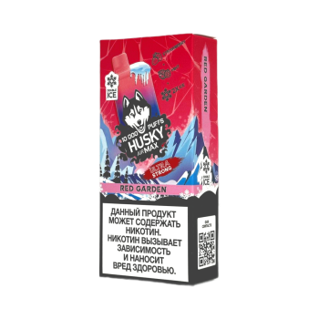 Эл. сиг. HUSKY AIRMAX 10000 Ultra Strong Red Garden /Клубника, мята 2 %