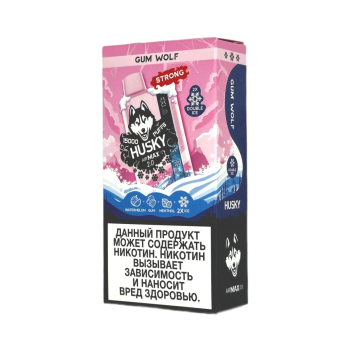Эл. сиг. HUSKY AIRMAX 2.0 15000 Strong Gum Wolf /Ледяная арбузная жвачка с ментолом 2 %