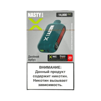 Эл. сиг. NASTY BAR X D14Ki 14000 Double Watermelon / Двойной арбуз 2 %