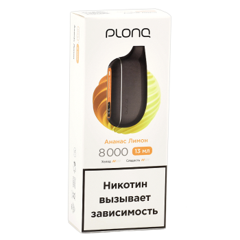 Эл. сиг. PLONQ MAX S 8000 Ананас лимон 2%