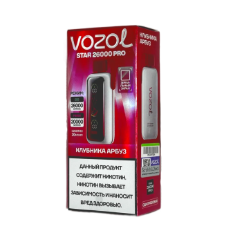 Эл. сиг. VOZOL STAR PRO 26000 Клубника арбуз 2 %
