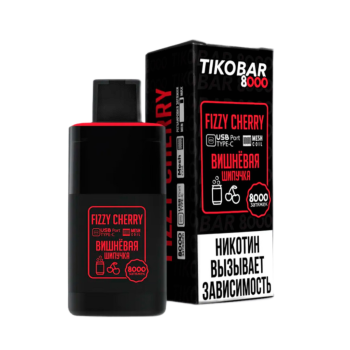 Эл. сиг. TIKOBAR 8000 Fizzy Cherry (Вишневая Шипучка)  2 %