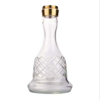 Колба Hoob Bell Pro (Прозрачный, резное стекло x Золото)