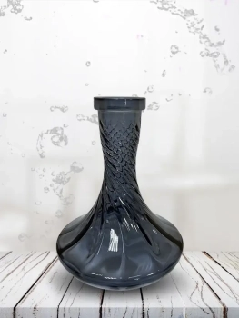 Колба Vessel Glass Крафт рифленная серый дым