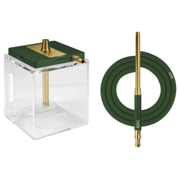 Кальян Hoob Atom British Racing Green x Gold | Hoob Cube