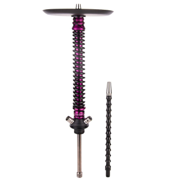 Кальян MAMAY CUSTOMS Coilover BIG ANOD чёрный/пурпурный сплеш (без колбы)