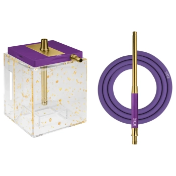 Кальян Hoob subAtom Royal Purple x Gold | Cube mini Gold