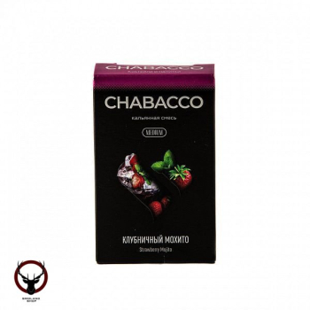 Табак для кальяна Chabacco Mix MEDIUM Strawberry mojito 50гр