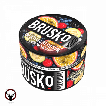 Табак для кальяна BRUSKO MEDIUM Фейхоа с ягодами и маракуйей 50гр