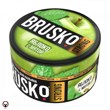 Табак для кальяна BRUSKO STRONG Яблоко с мятой 250гр