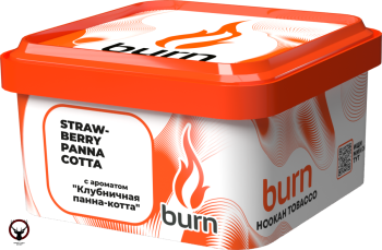 Табак для кальяна Burn Strawberry panna-cotta 200гр