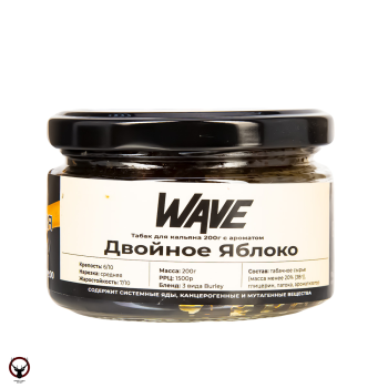 Табак для кальяна WAVE Двойное яблоко 200гр